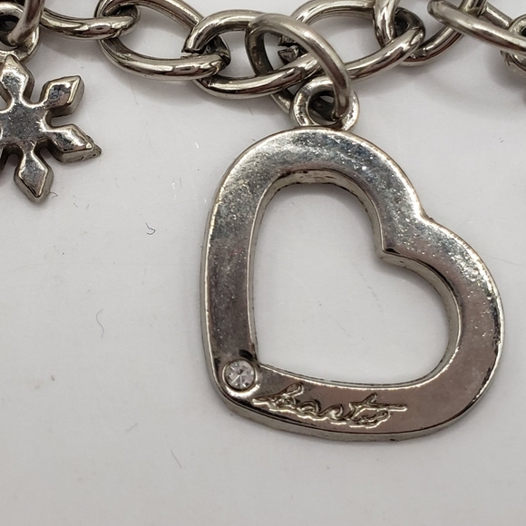 Silver Charm Safety Pin Brooch - Picture 8 of 10